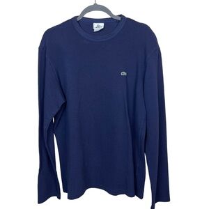Lacoste Navy Long Sleeve Tee